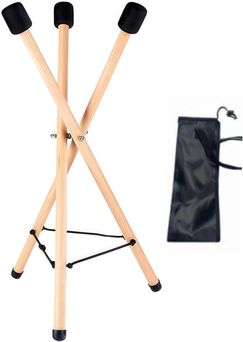 WHELPAW Handpan Stand & Tongue Drum Holder - Adjustable Solid Wood Tripod Bracket for 12 to 22 Inch Hand Pans & Percussion Instruments, Sturdy & Extendable - Image 1